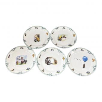 Noritake (ノリタケ) プレート クラシックプー 19.5cm 2枚キズ有 Winnie the Pooh