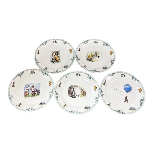 Noritake (ノリタケ) プレート クラシックプー 19.5cm 2枚キズ有 Winnie the Pooh