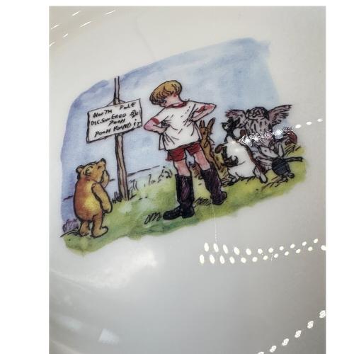 Noritake (ノリタケ) プレート クラシックプー 19.5cm 2枚キズ有 Winnie the Pooh