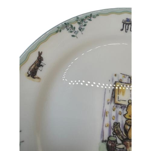 Noritake (ノリタケ) プレート クラシックプー 19.5cm 2枚キズ有 Winnie the Pooh