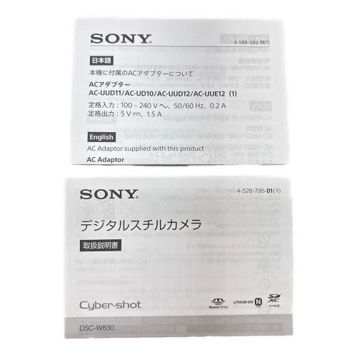 SONY (ソニー) コンパクトデジタルカメラ DSC-W830