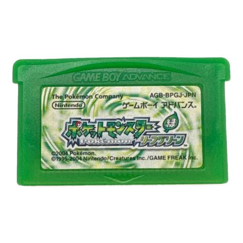 ポケットモンスター リーフグリーン ゲームボーイアドバンス用ソフト CERO A (全年齢対象)