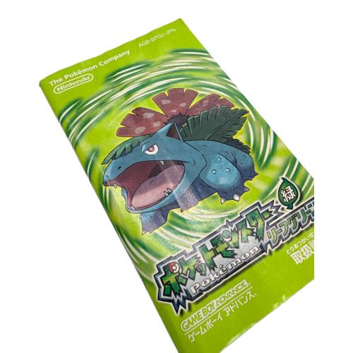 ポケットモンスター リーフグリーン ゲームボーイアドバンス用ソフト CERO A (全年齢対象)