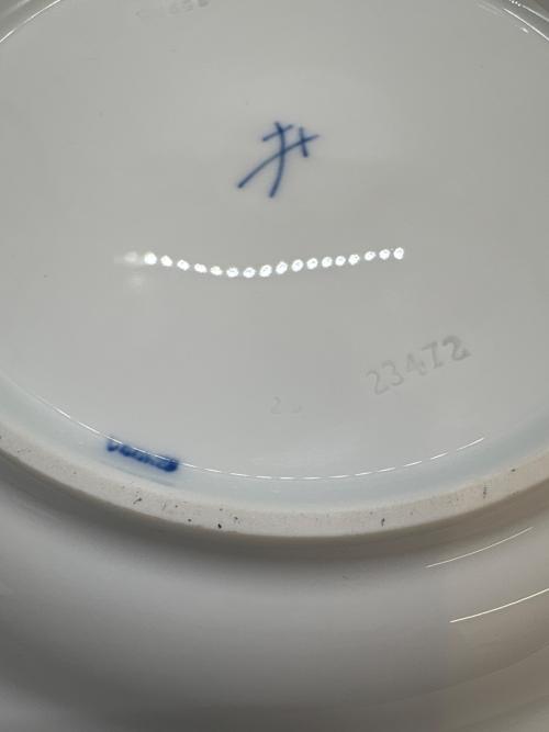 Meissen (マイセン) プレート 20cm ブルーオーキッド
