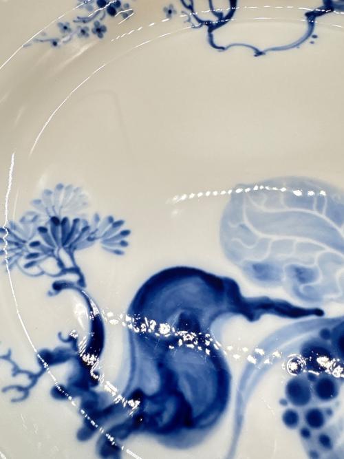 Meissen (マイセン) プレート 20cm ブルーオーキッド