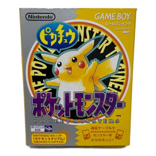 ゲームボーイ用ソフト　ポケットモンスターピカチュウ