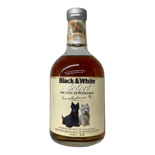 ブラックアンドホワイト スコッチウィスキー 750ml 未開封