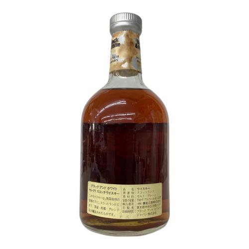 ブラックアンドホワイト スコッチウィスキー 750ml 未開封