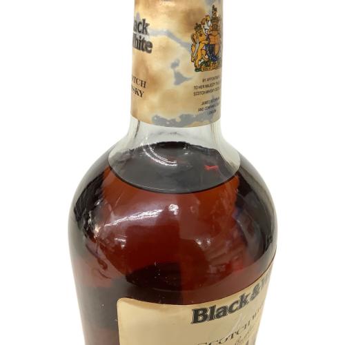 ブラックアンドホワイト スコッチウィスキー 750ml 未開封