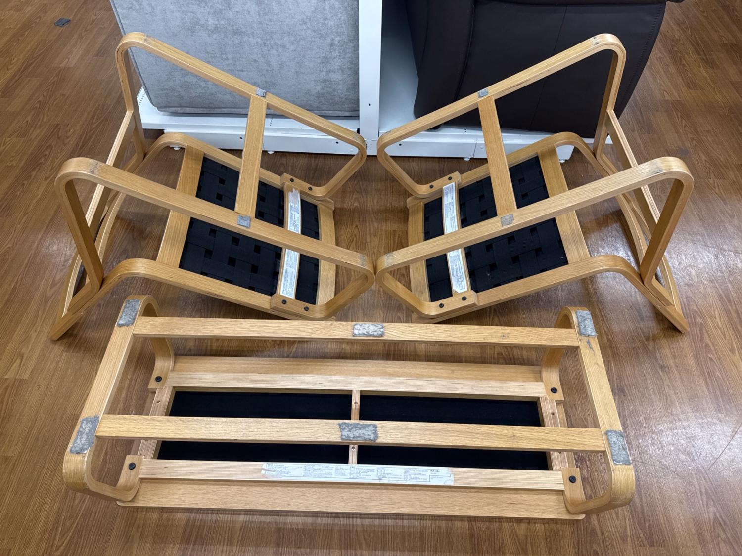 取りに来れる方限定！無印良品のダイニング3点セット！ エクステンション機能付！無印良品 無垢材ダイニング3点セットが入荷
