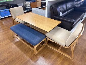 無印良品 (ムジルシリョウヒン) ダイニングセット リビングでもダイニングでもつかえるシリーズ