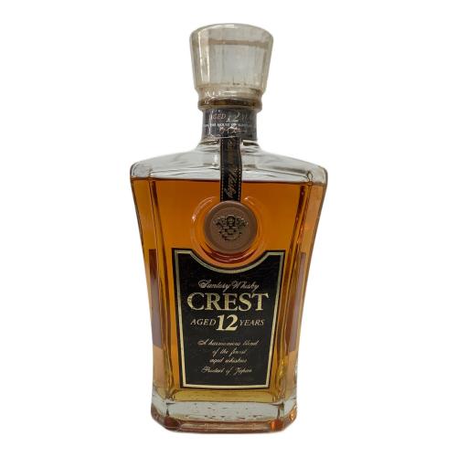 サントリー ウィスキー 700ml クレスト 12年 未開封