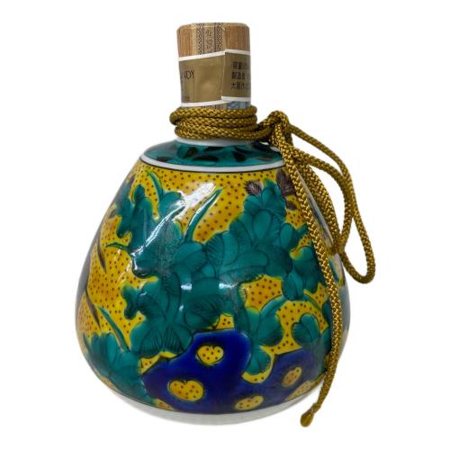 サントリー ブランデー 九谷焼 吉田屋風 萩に猪文 600ml 干支ボトル 未開封