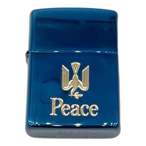 ZIPPO PEACE/ブルーチタン/限定品