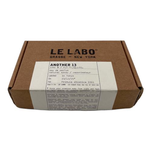 LE LABO (ル ラボ) another 13 15ml 残量80%-99%