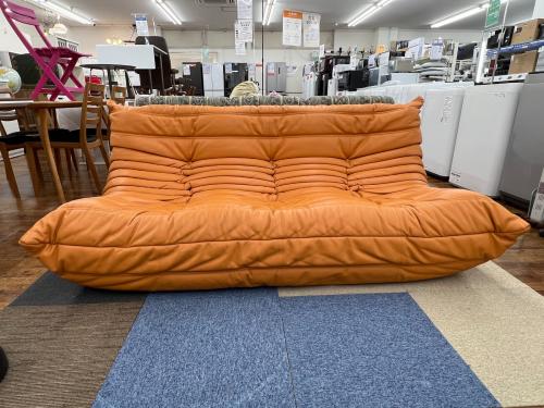 ligne roset  3人掛けソファー キャメル カバー付き ROSETTOGO