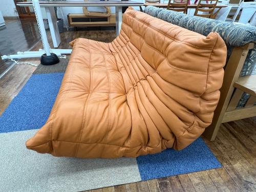 ligne roset  3人掛けソファー キャメル カバー付き ROSETTOGO