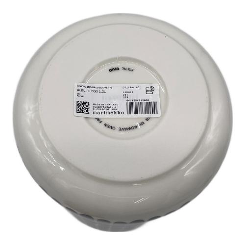 marimekko (マリメッコ) 保存容器 Alku jar ホワイト×ブラック