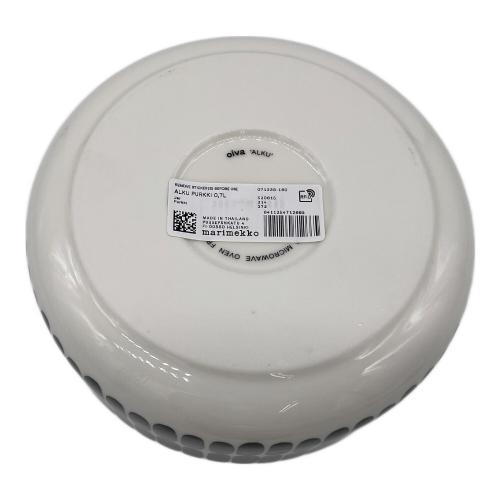 marimekko (マリメッコ) 保存容器 Alku jar ホワイト×ブラック