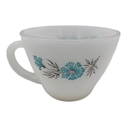 Fire King (ファイヤーキング) カップ&ソーサー USED ボニーブルー