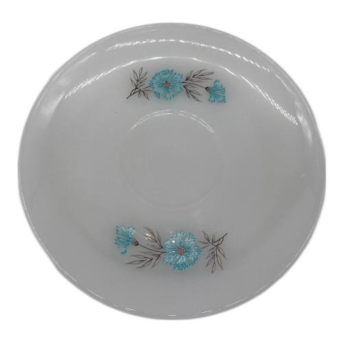 Fire King (ファイヤーキング) カップ&ソーサー USED ボニーブルー