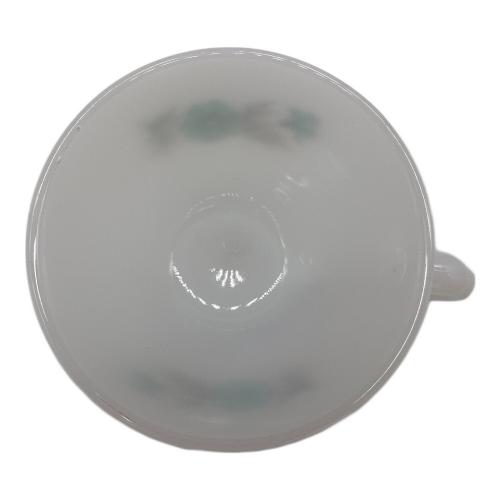 Fire King (ファイヤーキング) カップ&ソーサー USED ボニーブルー