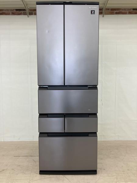 J3407 値下しました！★6ヶ月保証付★ 美品！高年式! シャープ  SHARP SJ-MF46J-H フレンチドア冷蔵庫 プラズマクラスター冷蔵庫 457L  6ドア冷蔵庫 2022年製  クリーニング済み 【リユースのサカイ柏店】流山市 中古冷蔵庫 松戸市 中古冷蔵庫 我孫子市 中古冷蔵庫 船橋市 中古冷蔵庫 守谷市 中古冷蔵庫 取手市 中古冷蔵庫 SHARP (シャープ) 6ドア冷蔵庫 SJ-MF46J-H 2022年製 457L｜トレファク