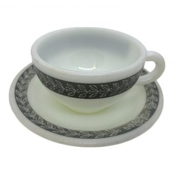 Pyrex (パイレックス) カップ&ソーサー オールドパイレックス グレーローレル