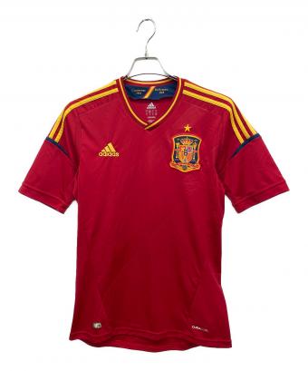 adidas (アディダス) サッカーユニフォーム レッド サイズ:J　M