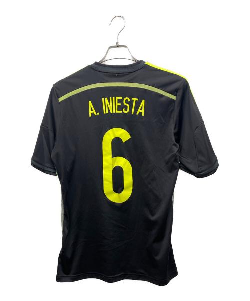 adidas (アディダス) サッカーユニフォーム ブラック サイズ:L