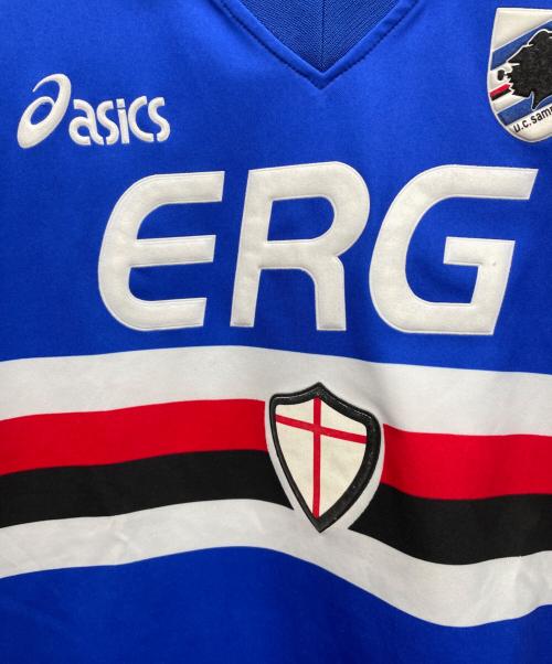 asics (アシックス) サッカーユニフォーム ネイビー サイズ:M