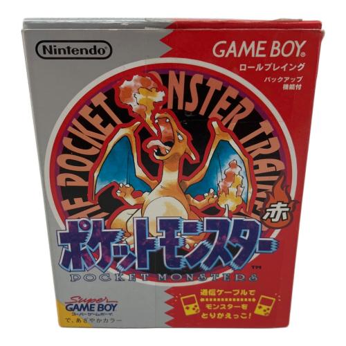 任天堂　ポケットモンスター赤 ゲームボーイ用ソフト 箱傷み有