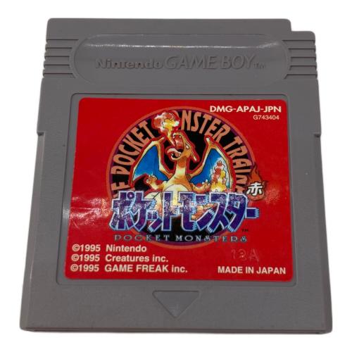 任天堂　ポケットモンスター赤 ゲームボーイ用ソフト 箱傷み有