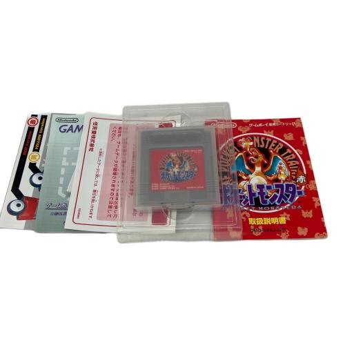任天堂　ポケットモンスター赤 ゲームボーイ用ソフト 箱傷み有