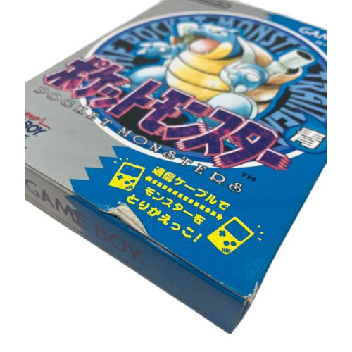 任天堂　ポケットモンスター青 ゲームボーイ用ソフト 箱傷み有