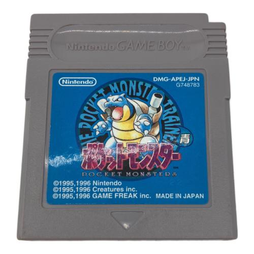 任天堂　ポケットモンスター青 ゲームボーイ用ソフト 箱傷み有