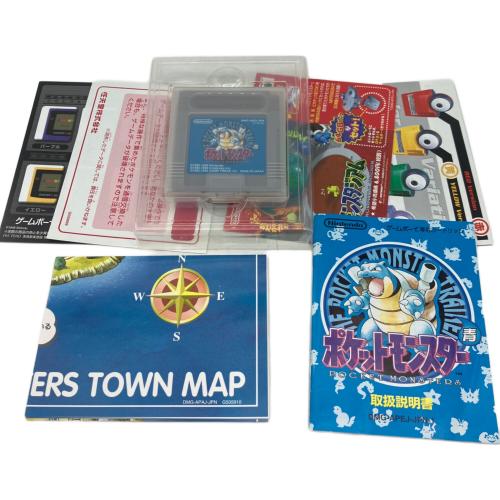 任天堂　ポケットモンスター青 ゲームボーイ用ソフト 箱傷み有