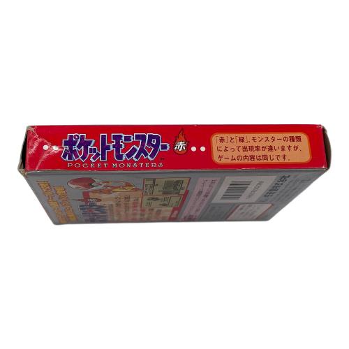 ポケットモンスター赤 ゲームボーイ用ソフト -