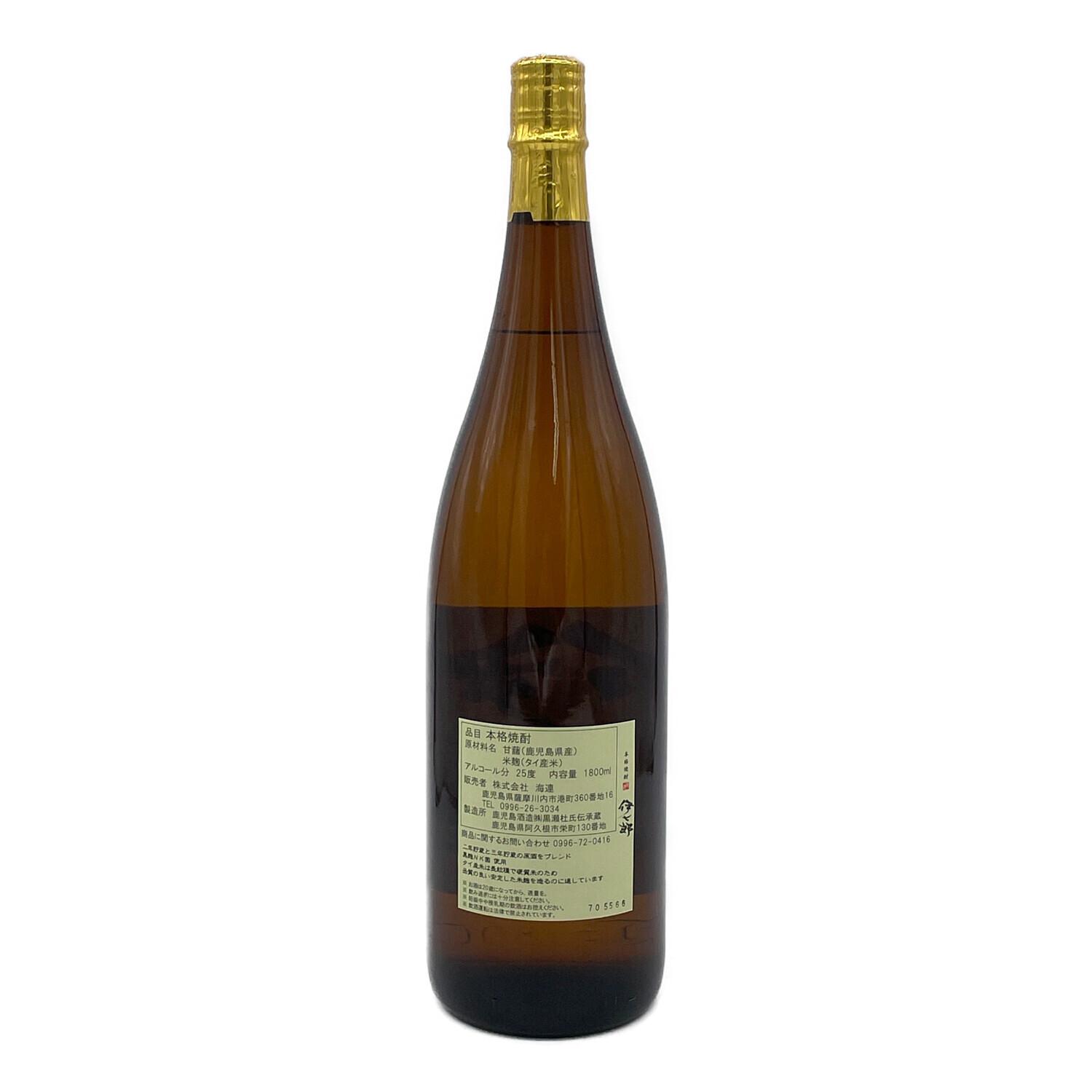 伊七郎 本格焼酎 1800ml 未開封 鹿児島酒造 伊七郎 単式蒸留焼酎(乙類) 1800ml 海連｜トレファクONLINE