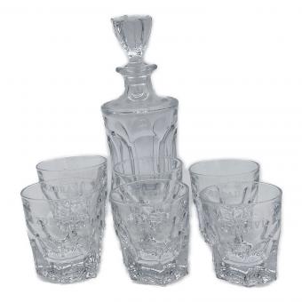Bohemia (ボヘミア) CRYSTALITE Acapulco ウィスキーデキャンタ＆グラスセット