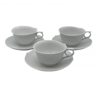 Meissen (マイセン) カップ&ソーサーセット 波の戯れホワイト