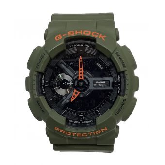 CASIO (カシオ) デジアナウォッチ G-SHOCK  レイヤード・ネオンカラー ブラック G-SHOCK GA-110LN