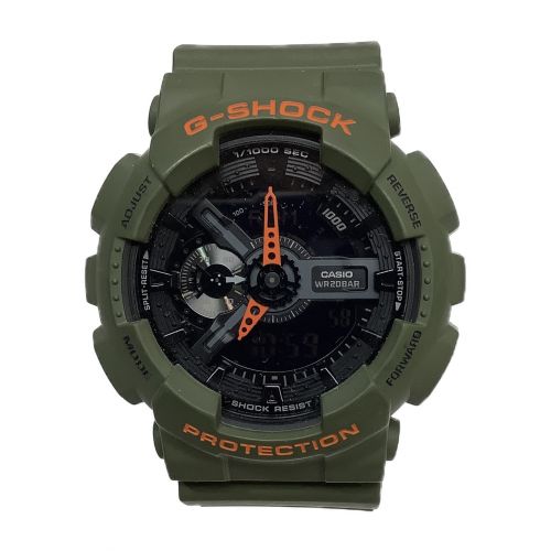 CASIO (カシオ) デジアナウォッチ G-SHOCK  レイヤード・ネオンカラー ブラック G-SHOCK GA-110LN