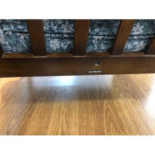 karimoku (カリモク) アームチェアー ブラウン×グリーン コロニアル/WC60シリーズ