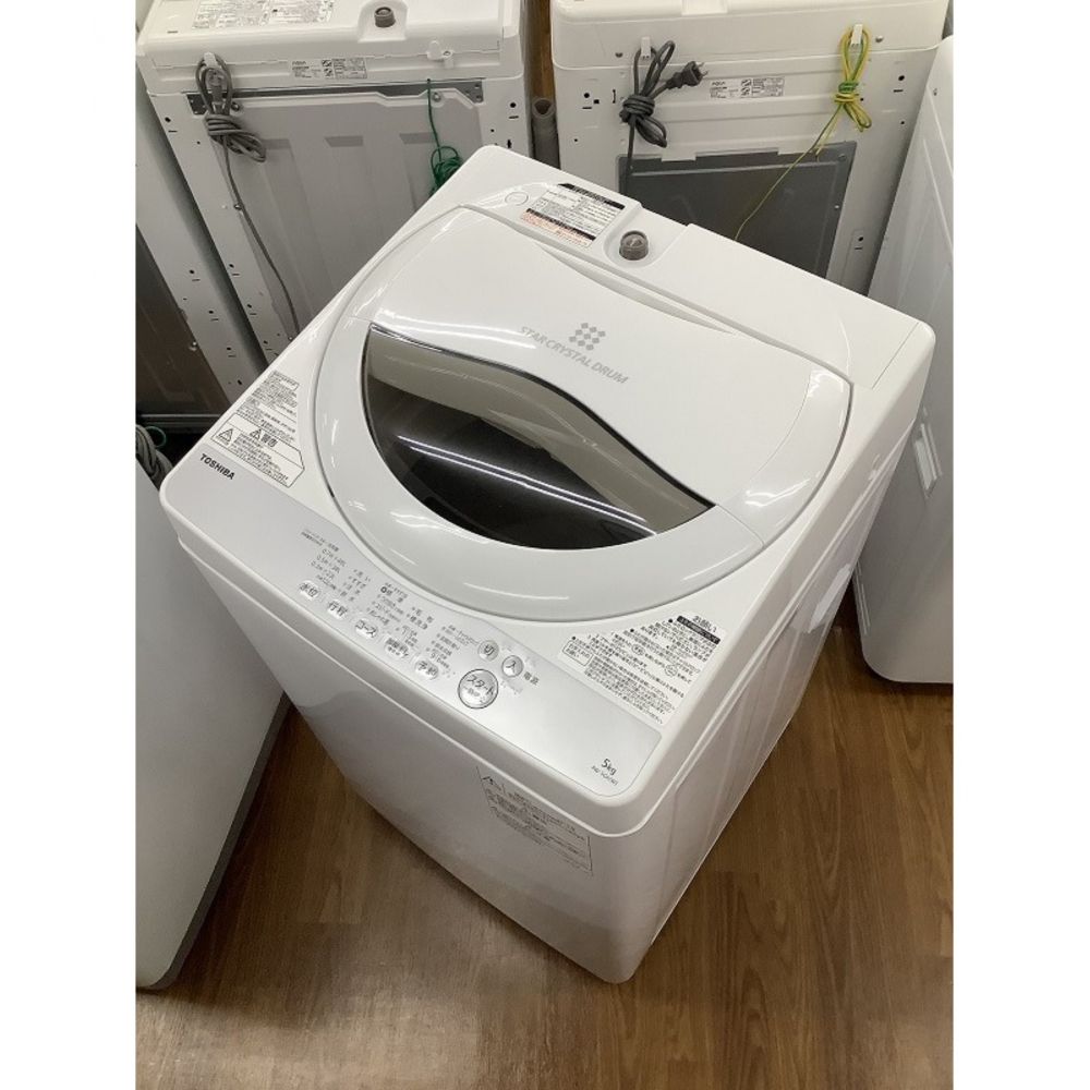 TOSHIBA (トウシバ) 全自動洗濯機 5.0kg AW-5G6 2019年製 50Hz／60Hz