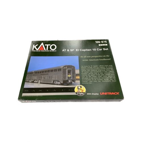欠品有 KATO Nゲージ 106-075 AT & SF El Capitan 10 Car Set