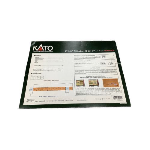 欠品有 KATO Nゲージ 106-075 AT & SF El Capitan 10 Car Set