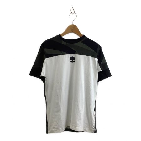 HYDROGEN (ハイドロゲン) トレーニングシャツ メンズ SIZE M ホワイト×ブラック