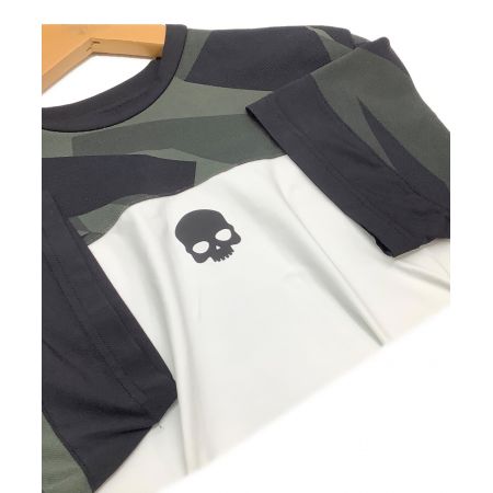 HYDROGEN (ハイドロゲン) トレーニングシャツ メンズ SIZE M ホワイト×ブラック