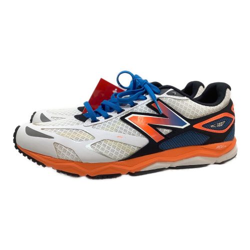 NEW BALANCE (ニューバランス) ランニングシューズ メンズ SIZE 26cm ホワイト×オレンジ RC1100N2